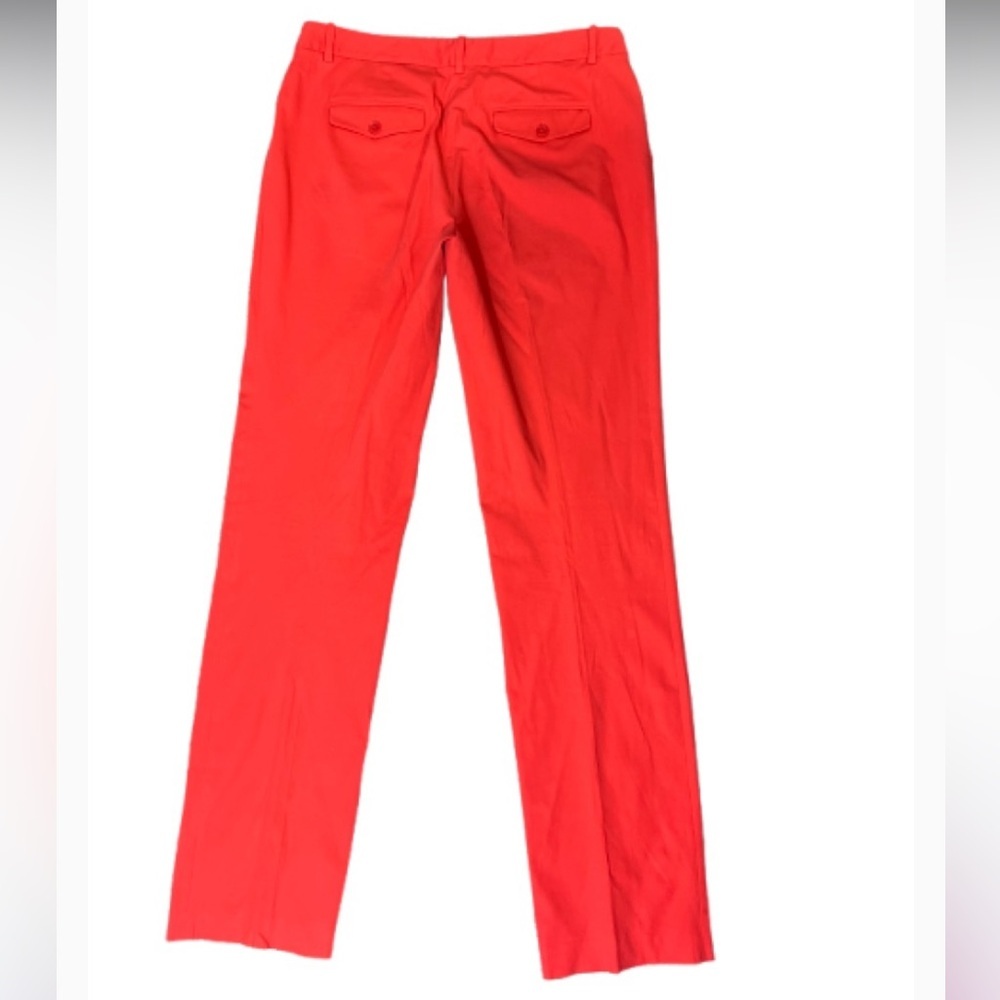 BCBGMaxAzria Monica Festival Ready Orange Straight Leg Pants - Picture 6 of 11